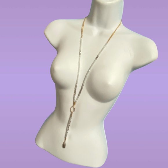 SPRING STREET Long Necklace Faceted Beads Long Pendant - Picture 6 of 9